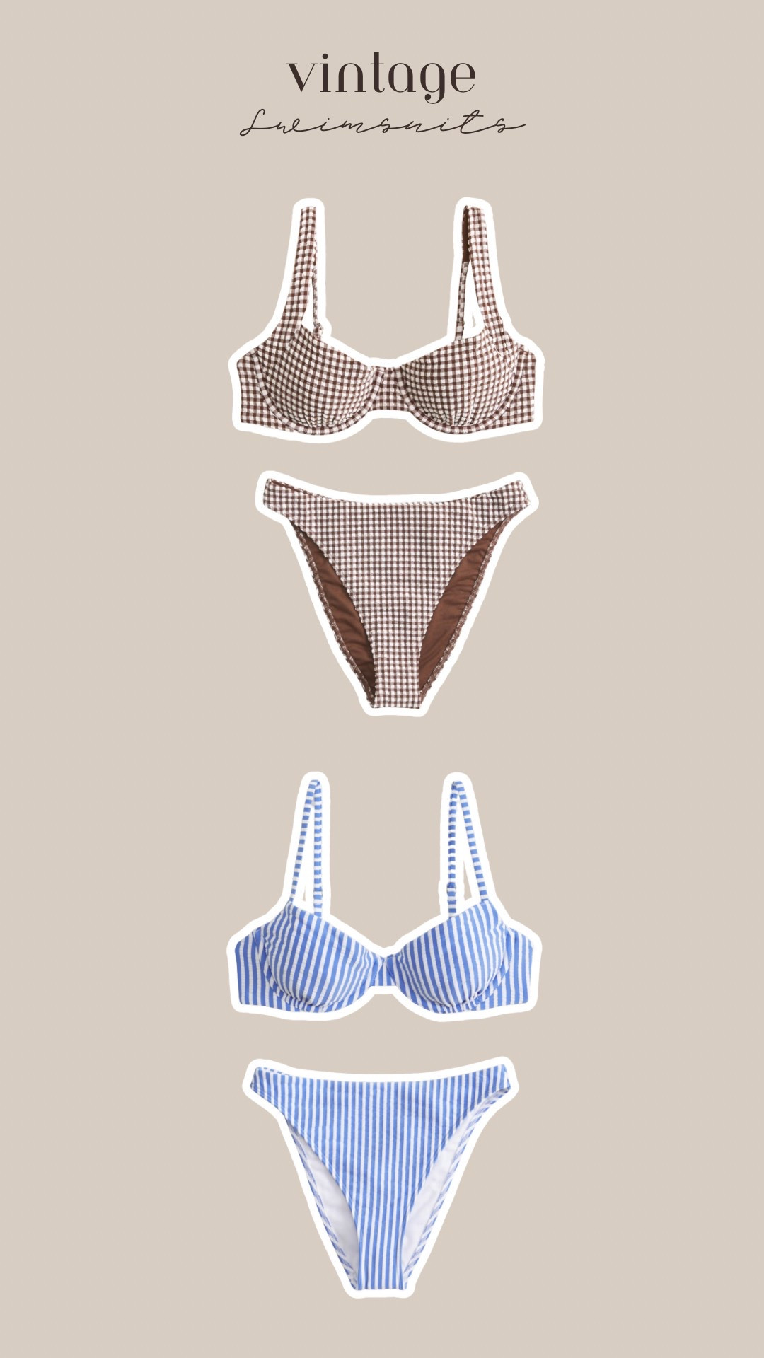 Vintage inspired women’s swimsuits

#LTKSwim
