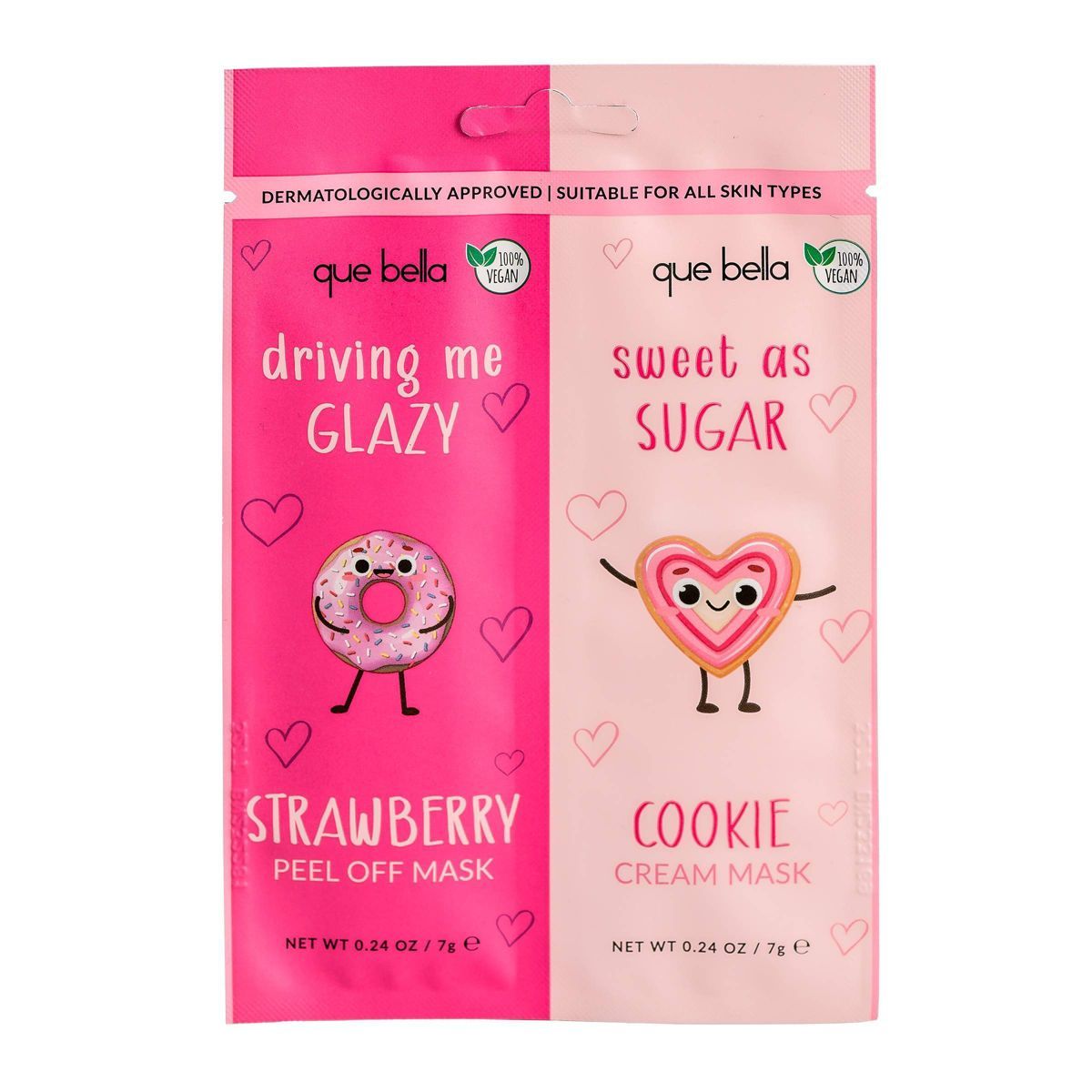 Que Bella Driving Me Glazy Sweet as Sugar Facial Treatment - 0.48 fl oz | Target