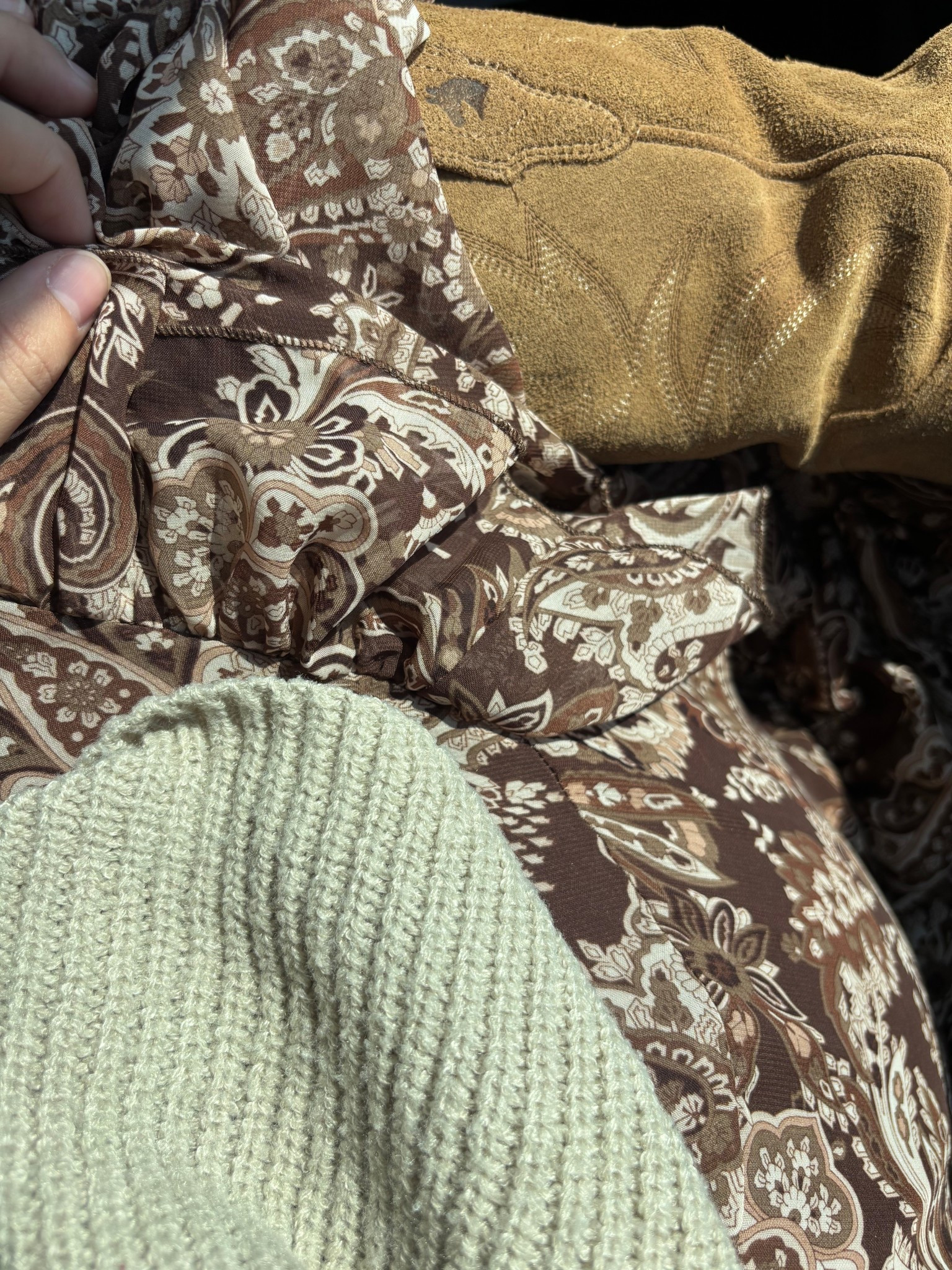 Loving these cool Tennessee mornings! Church outfit today! Got my Tecovas branded in Louisville for my birthday in April! The horse brands are Kentucky specific which is so special from growing up in horse country!

#LTKStyleTip #LTKFamily #LTKFallSale