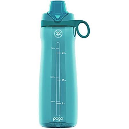 Pogo BPA-Free Tritan Plastic Water Bottle with Soft Straw, 32 Oz, Aquaviva | Amazon (US)