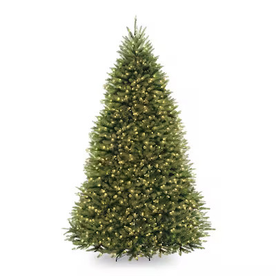 National Tree Company 9-ft Dunhill Fir Pre-lit Artificial Christmas Tree with Clear Incandescent ... | Lowe's