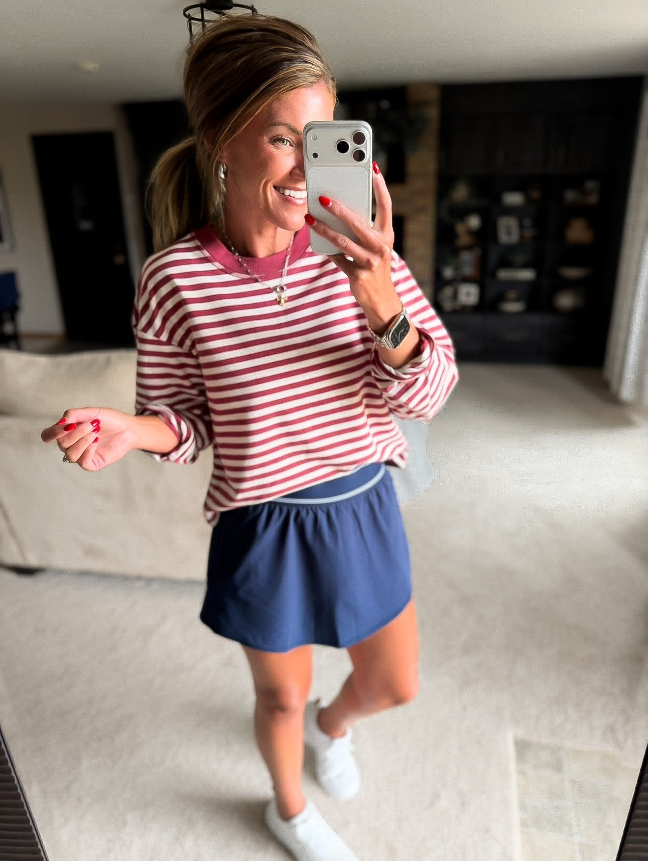 Walmart fashion finds. This new oversized top is giving Aerie vibes. Wearing medium in top and skort.

#LTKActive #LTKOver40 #LTKootd