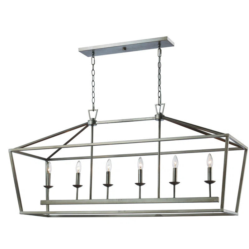 Carmen 6-Light Kitchen Island Linear Pendant | Wayfair North America