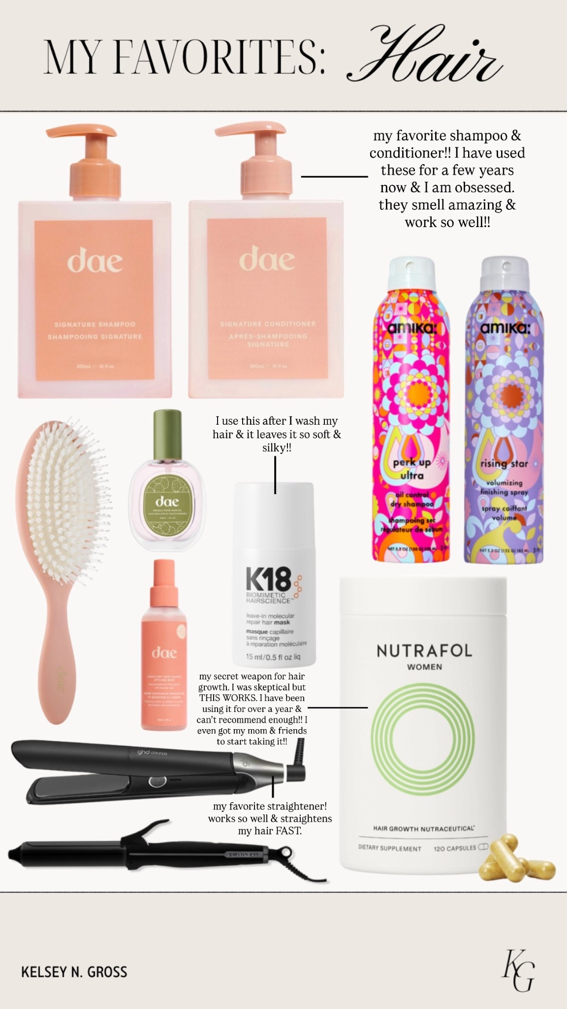 my favorite hair care products🤍