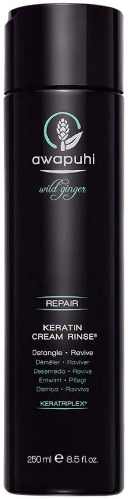 Paul Mitchell Awapuhi Wild Ginger Keratin Cream Rinse, Detangles + Repairs, For Dry, Damaged + Co... | Amazon (US)