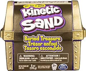 Kinetic Sand, Buried Treasure Playset with 6oz of Kinetic Sand and Surprise Hidden Tool (Style Ma... | Amazon (US)