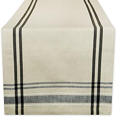 DII 100% Cotton, Machine Washable, Everyday French Stripe Kitchen Table Runner for Dinner Parties... | Amazon (CA)