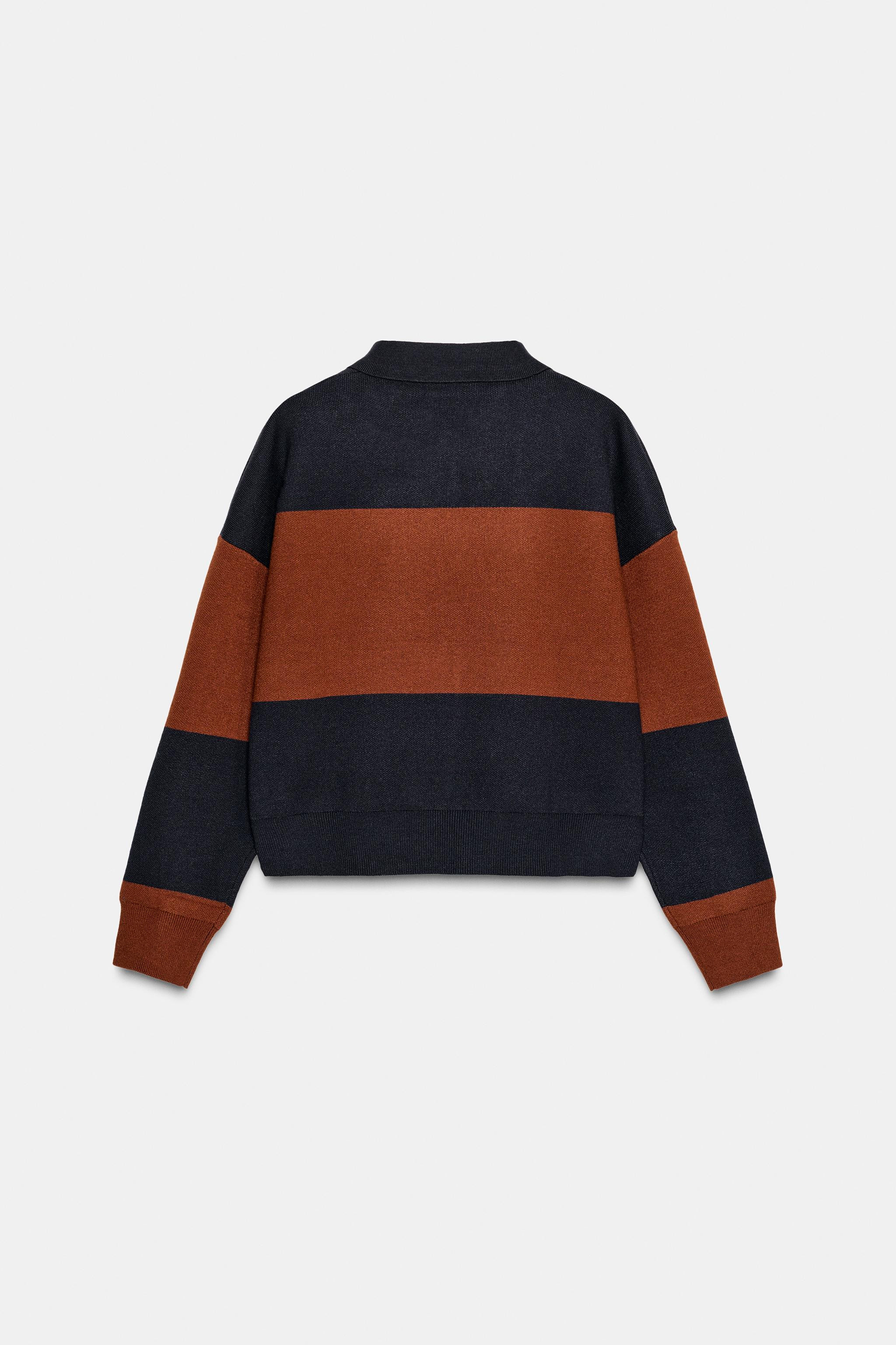 STRIPED KNIT POLO | Zara US