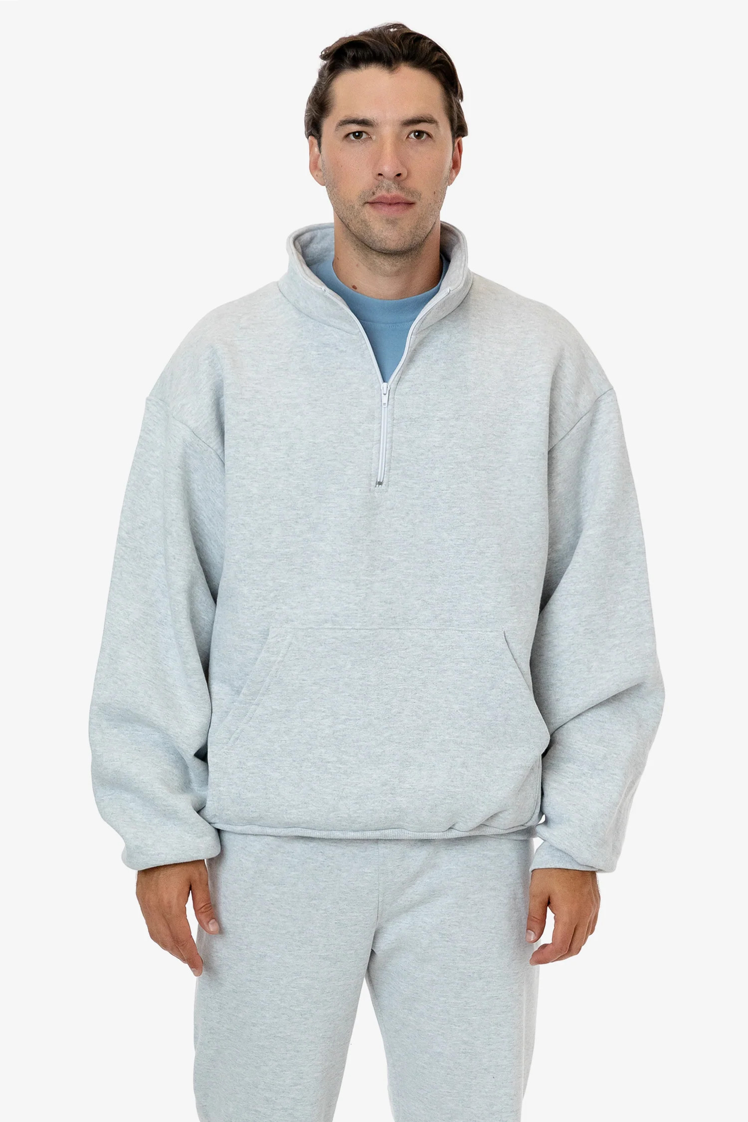HFX408 - Heavy Fleece Half Zip Pullover (Piece Dye) | Los Angeles Apparel