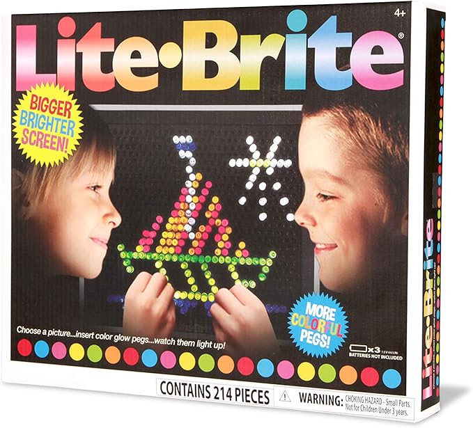 Basic Fun Lite-Brite Ultimate Classic Retro Toy, Gift for Girls and Boys, Ages 4+, Multicolor | Amazon (US)