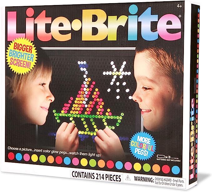 Basic Fun Lite-Brite Ultimate Classic Retro Toy, Gift for Girls and Boys, Ages 4+, Multicolor | Amazon (US)