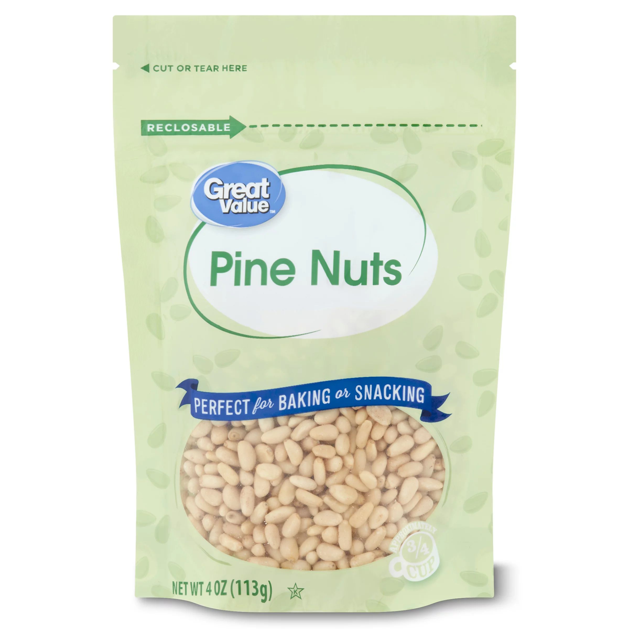 Great Value Pine Nuts, 4 oz - Walmart.com | Walmart (US)