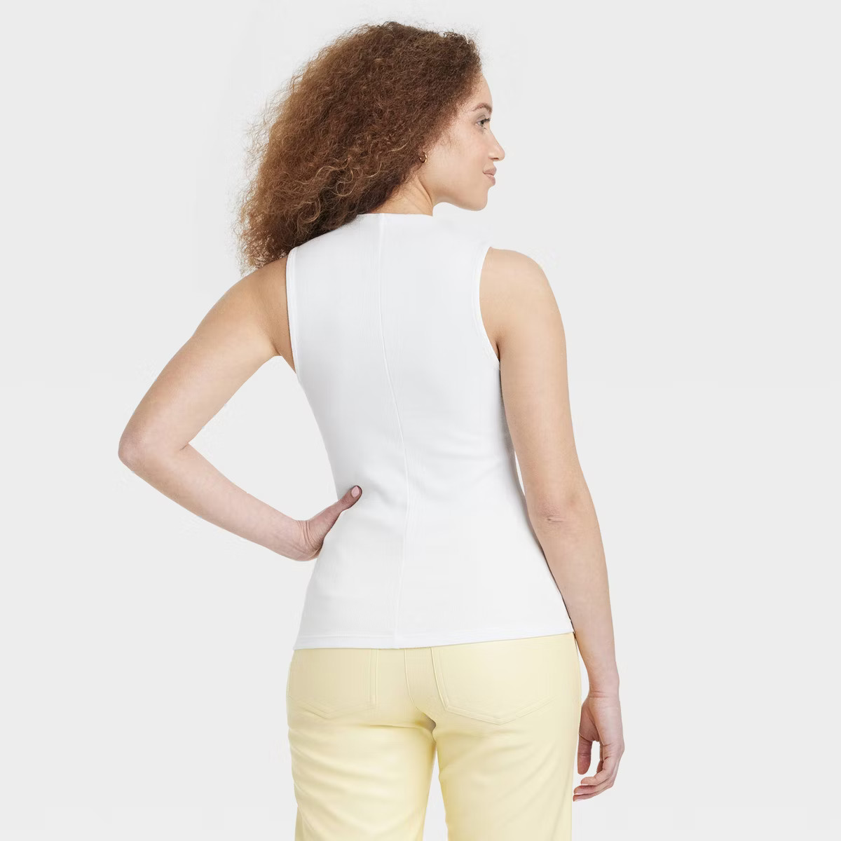 Women's Slim Fit Ribbed Tank Top - A New Day™ | Target