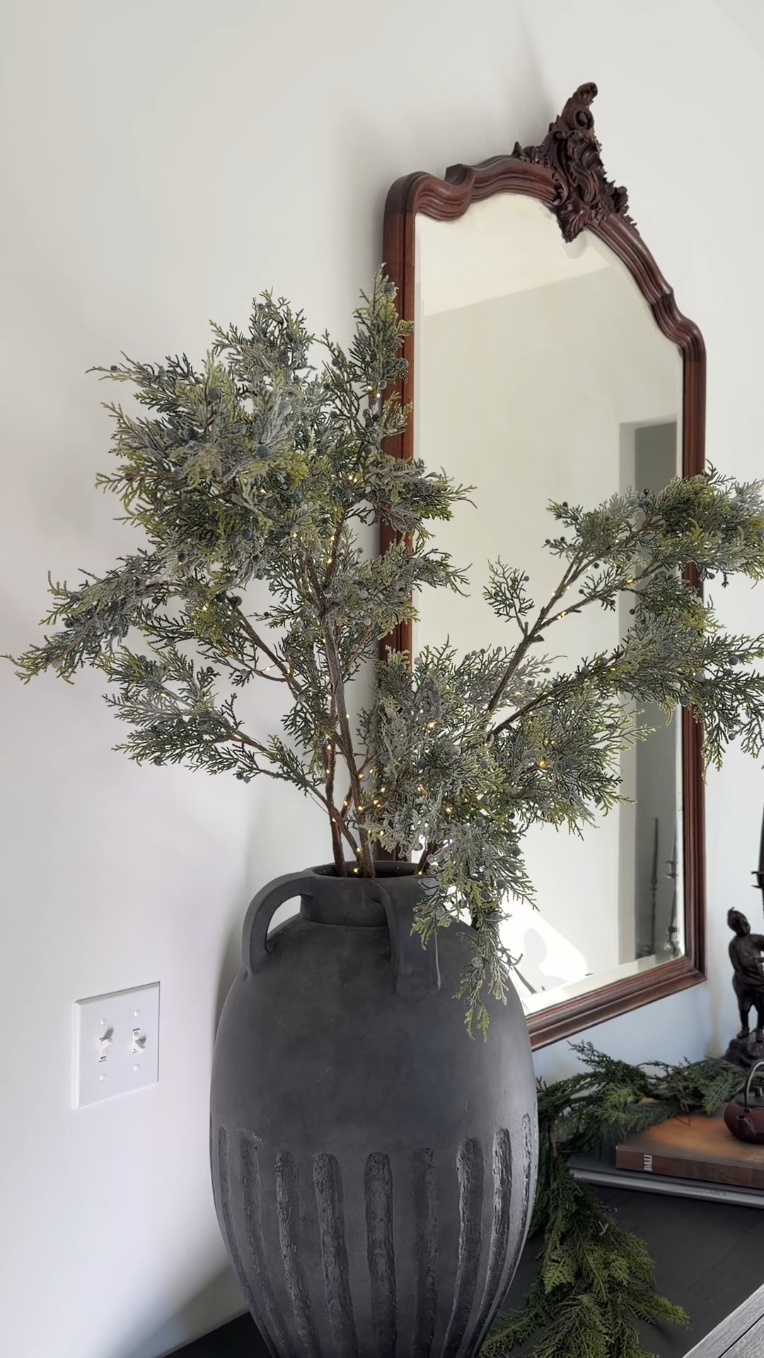 Pottery Barn Faux lit Juniper Stems Holiday Decor Christmas Stems 

#LTKHome #LTKHoliday #LTKSeasonal