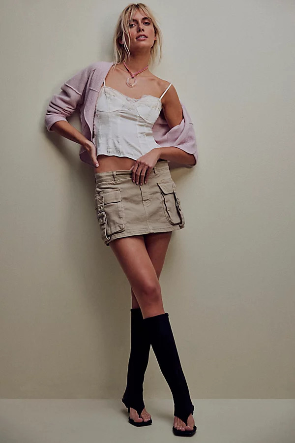 We The Free Denim Cargo Skort | Free People (Global - UK&FR Excluded)