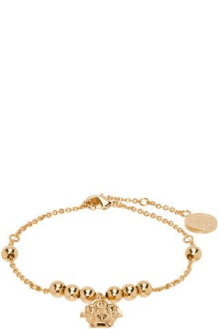 Versace - Gold Medusa Charm Anklet | SSENSE