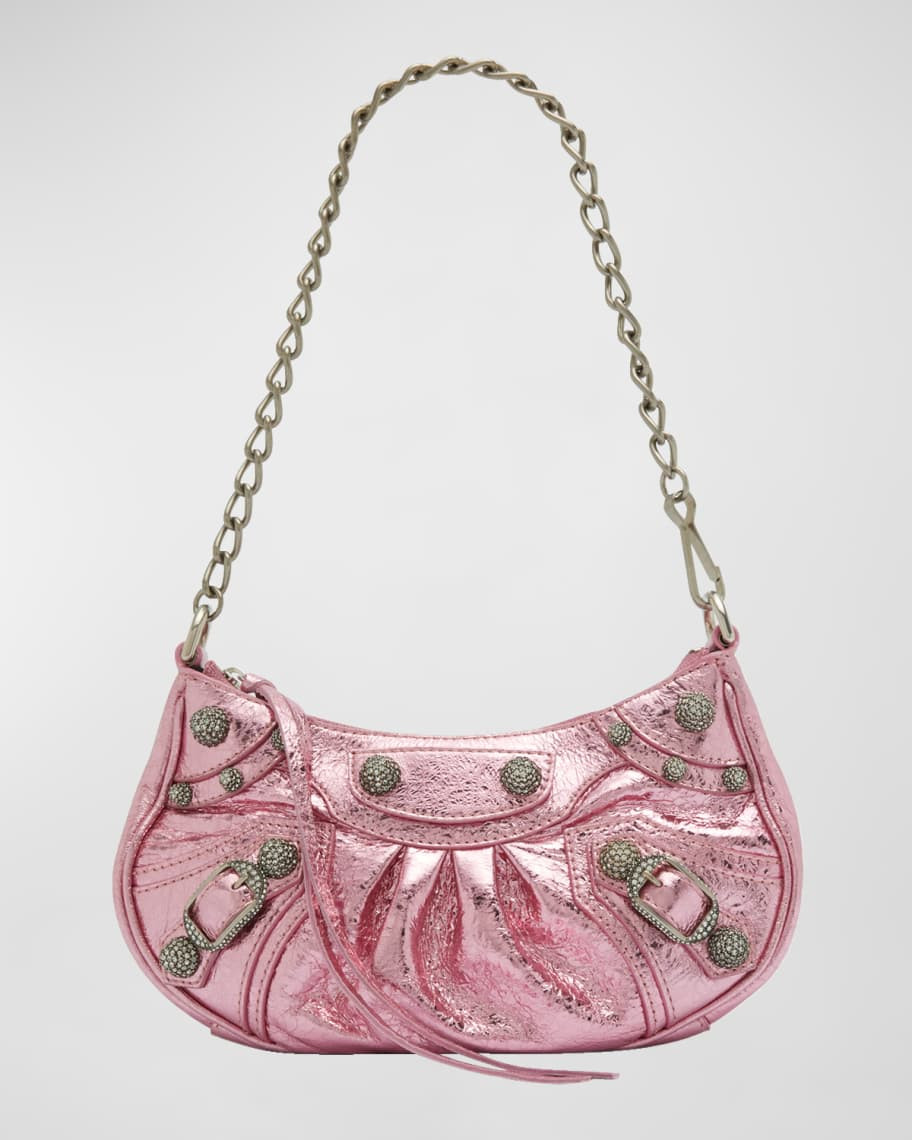 Balenciaga Le Cagole Mini Metallic Chain Shoulder Bag | Neiman Marcus