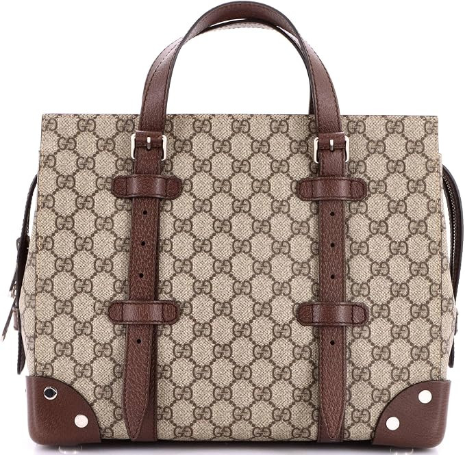 Amazon.com: Gucci, Pre-Loved Buckle Travel Tote Medium, Brown : Amazon Luxury | Amazon (US)