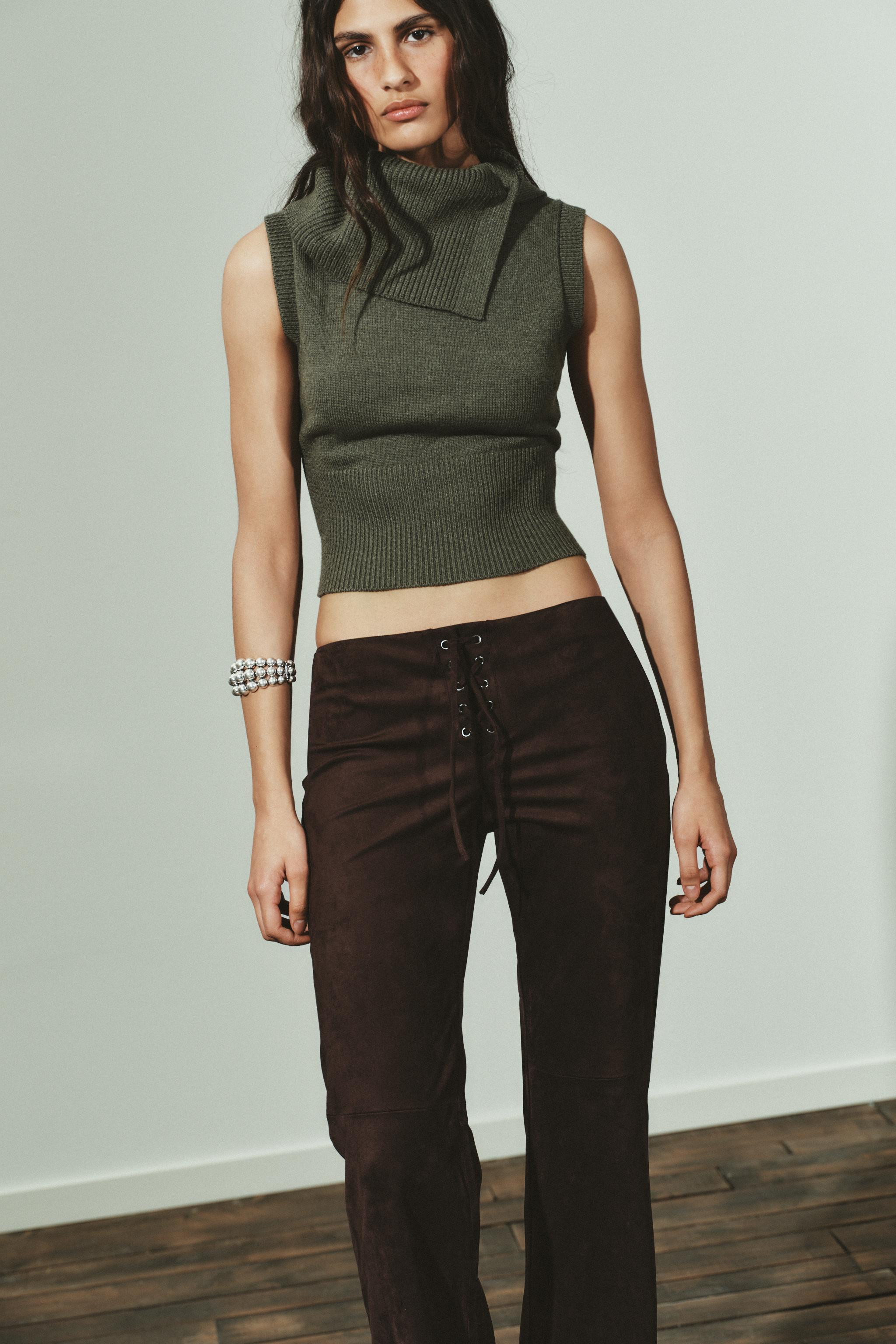 LAPEL KNIT TOP | Zara US