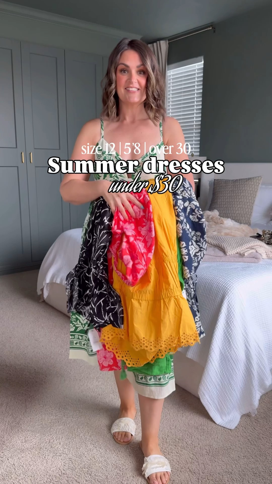 Summer dresses under $30
Green dress (also blue) large
Pink floral, medium
Short black, medium
Red with flowers, large
Yellow dress, medium
Linen blend dresses, large (need medium)
Sandals, true size 10

Size 12, midsize, summer dress, vacation outfit, summer outfits, affordable style, Walmart finds

#LTKstorytime #LTKMidsize #LTKgrwm