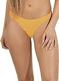 Maaji womens Sunflower Flirt Thin Side Bikini Bottoms, Yellow, Small US | Amazon (US)