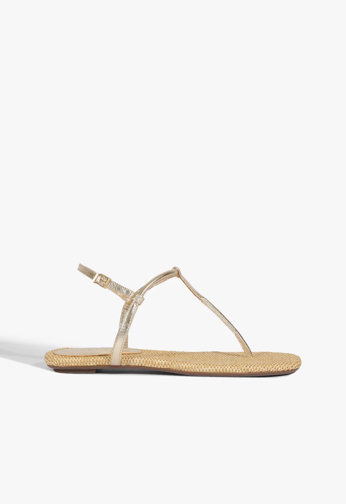 Elsha Flat Sandal | Gold | Metallic | Schutz (US)