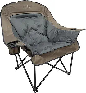 Black Sierra Plush Camping Chair for Sports & Outdoors, Oversize XL Outdoor Folding Chair Support... | Amazon (US)