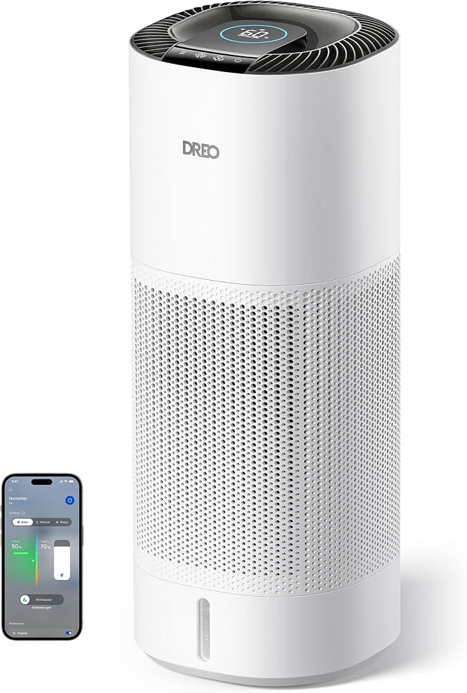DREO Smart Evaporative Humidifier Large Room up to 1000ft\u00b2, 800ml/h High Output Air Humidifi... | Amazon (US)