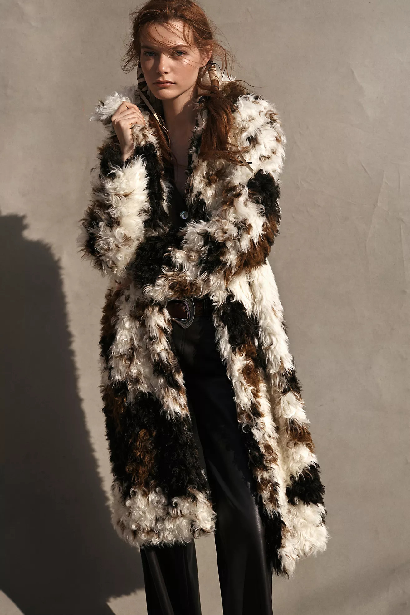 By Anthropologie Long Shaggy Coat | Anthropologie (US)