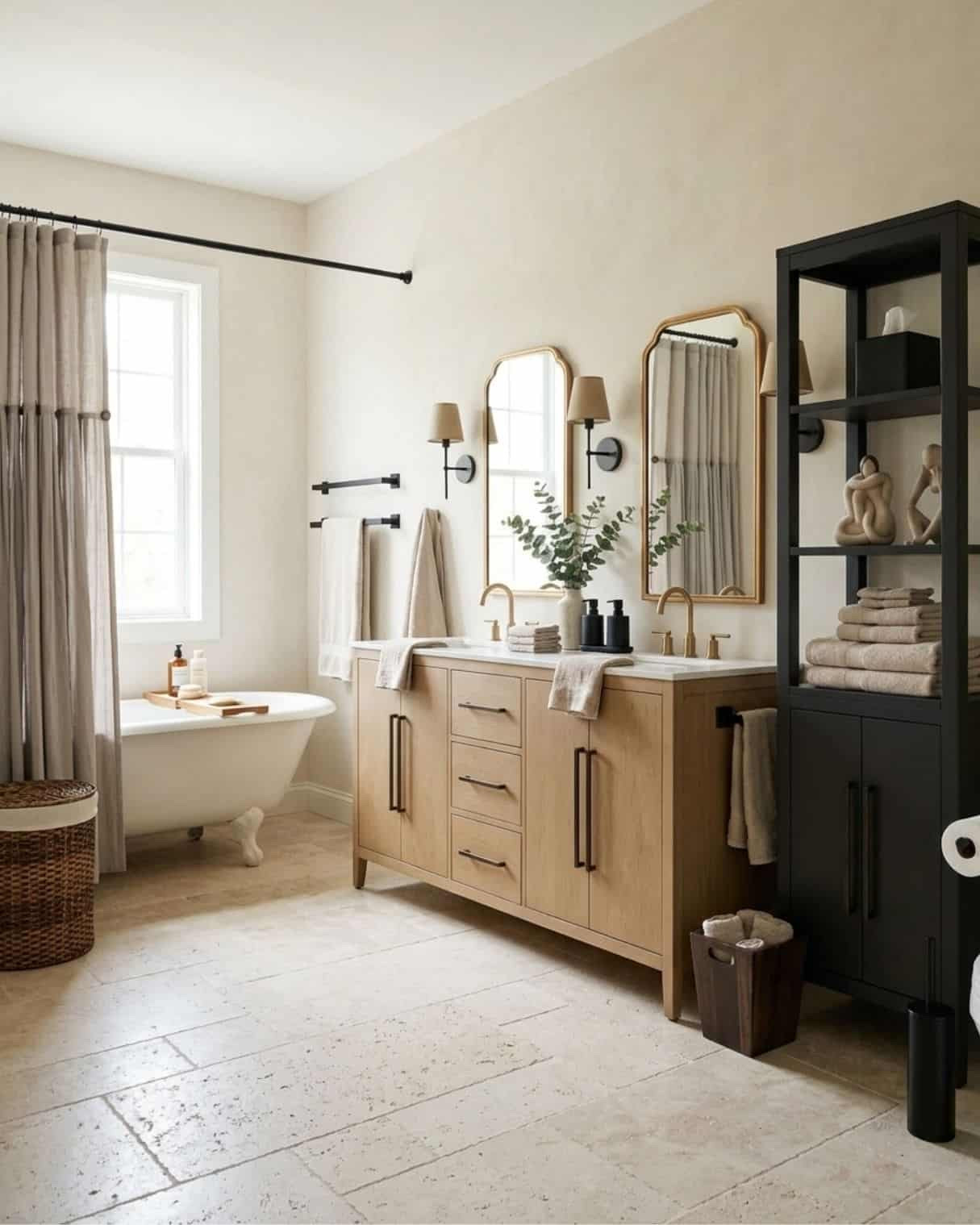 Warm Organic Master Bathroom Design

*Note: This is a digital room mockup showcasing product styling ideas from my room design mood board.

#LTKHome
