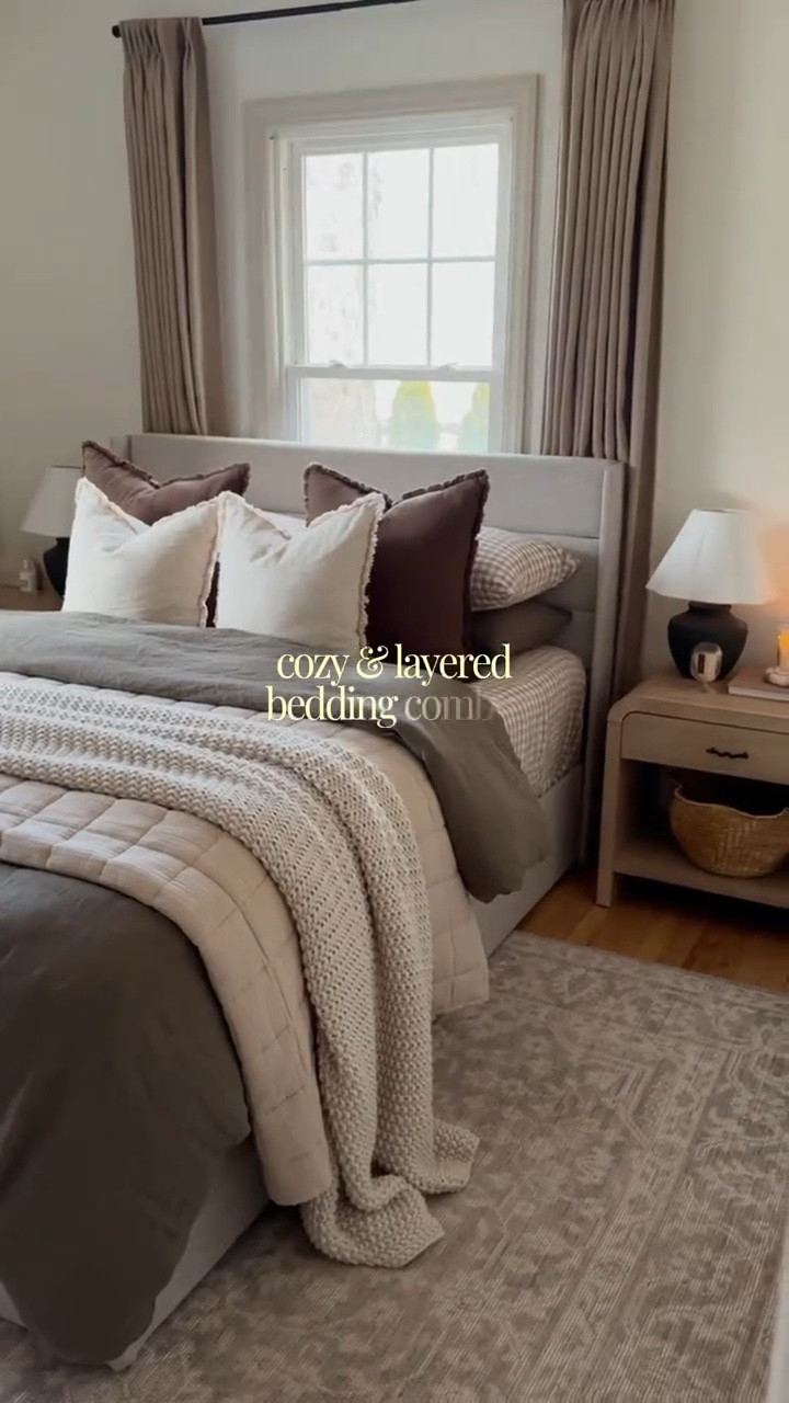 olive & gingham cozy bedding combo 🍂🫒


@onequince
