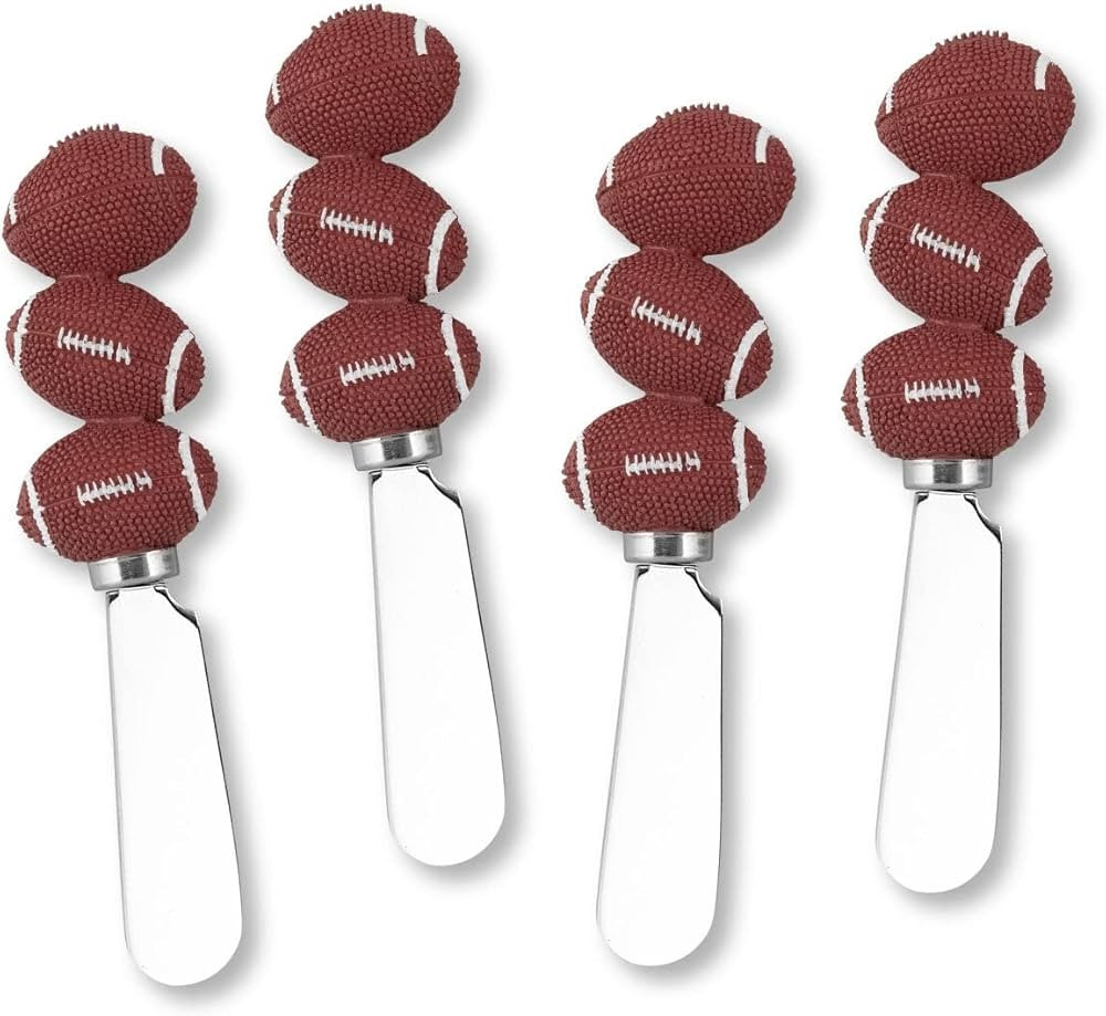 UPware 4-Piece Hand Painted Resin Handle with Stainless Steel Blade Cheese Spreader Butter Spread... | Amazon (US)