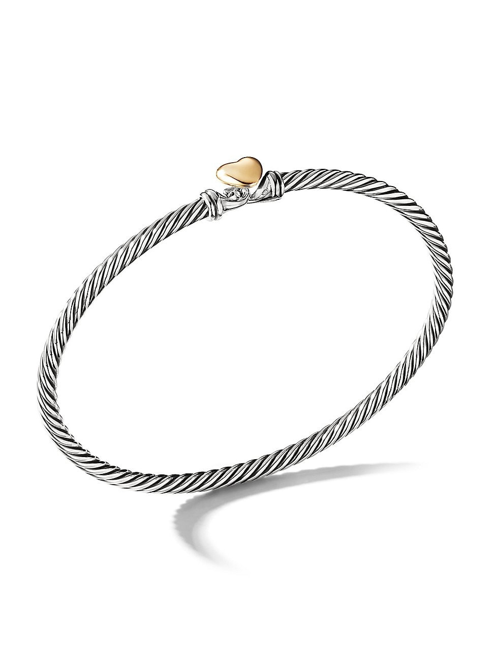 Women's Cable Collectibles Heart Bracelet in Sterling Silver - Silver - Size Large | Saks Fifth Avenue