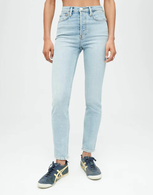 Comfort Stretch High Rise Ankle Crop - Mid 90s | RE/DONE