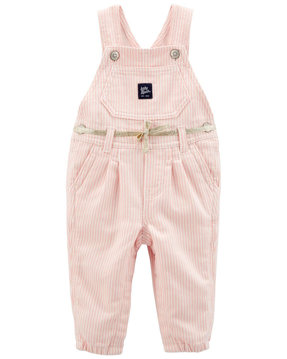 Baby Denim History Stripe Overalls | Carter's