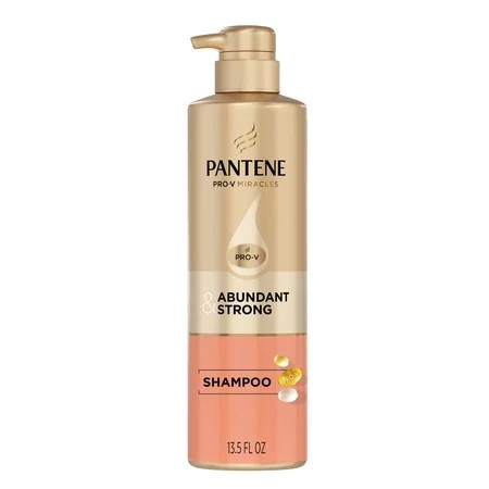 Pantene Abundant & Strong Shampoo Strengthens Scalp s Hold on Hair Roots 13.5 oz | Walmart (US)