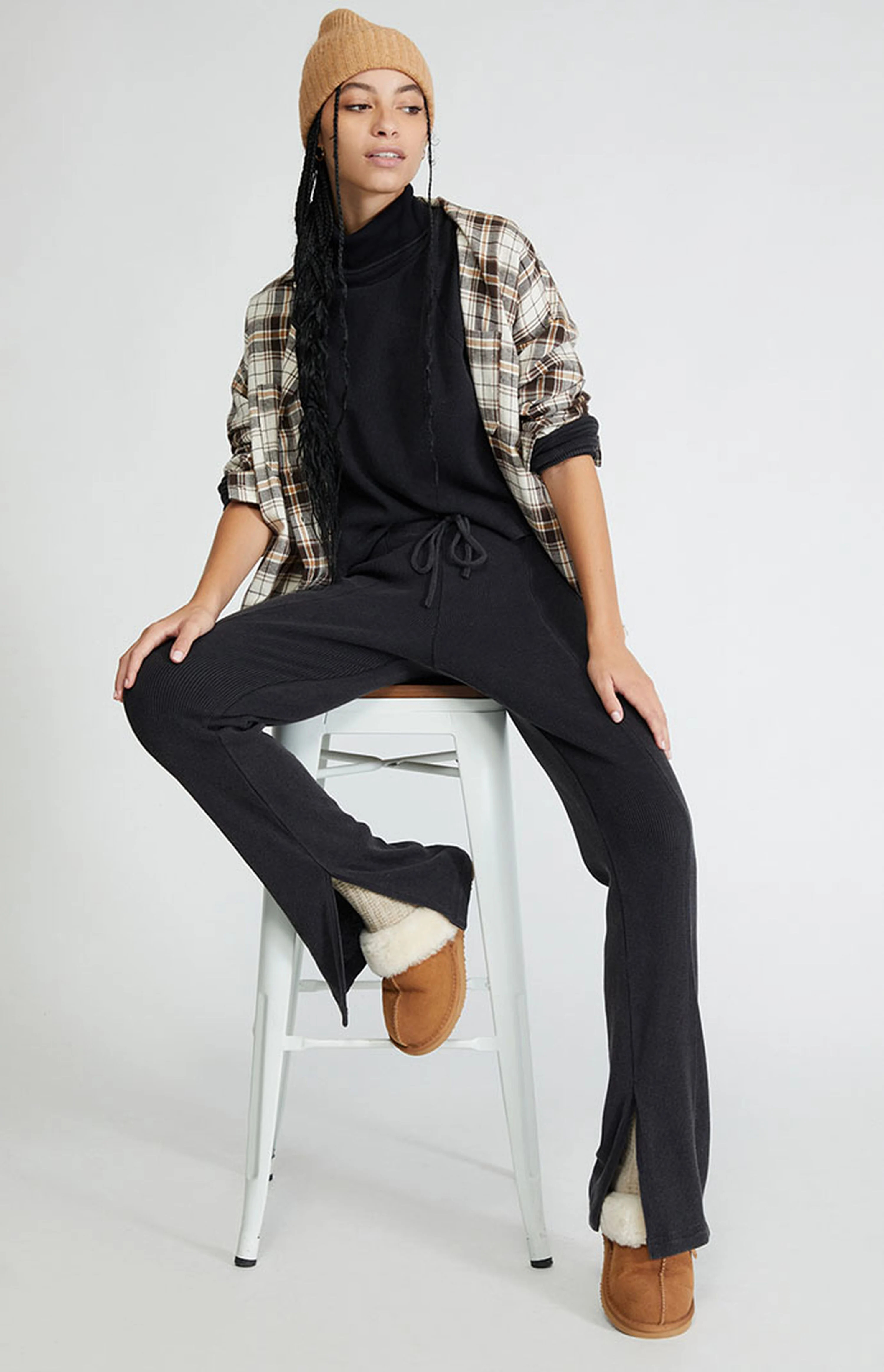 PacCares Saturn Slit Flare Pants | PacSun | PacSun