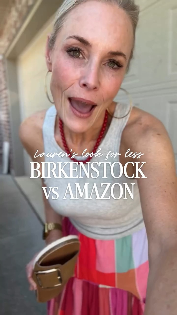 Tap ❤️ + comment “SPLURGE” or “SAVE” below. 

We all know and love Birkenstocks… but can we talk about that break-in period for a second?

Because spending $150+ on sandals that don’t feel good right away is always a little bit of a gamble.

So when I found this @amazon pair for $39.90… I was very curious.

And I have to say—these surprised me in the best way.

They’re comfortable from the start (no breaking them in 🙌🏻), still give that same classic, easy look, and they go with everything—dresses, shorts, skirts, running errands, beach days… all of it.

They fit true to size, have that soft suede feel, and just enough cushion to actually wear all day without thinking about your feet.

This is one of those where you’re choosing between the original… or the easy version.

So I have to know—
are you going SPLURGE or SAVE? 👇🏻

Comment your pick and I’ll send you the links 🤍

#lookforless #designerinspired #designerlook #lookalike #founditonamazon

#LTKOver40 #LTKootd #LTKSeasonal