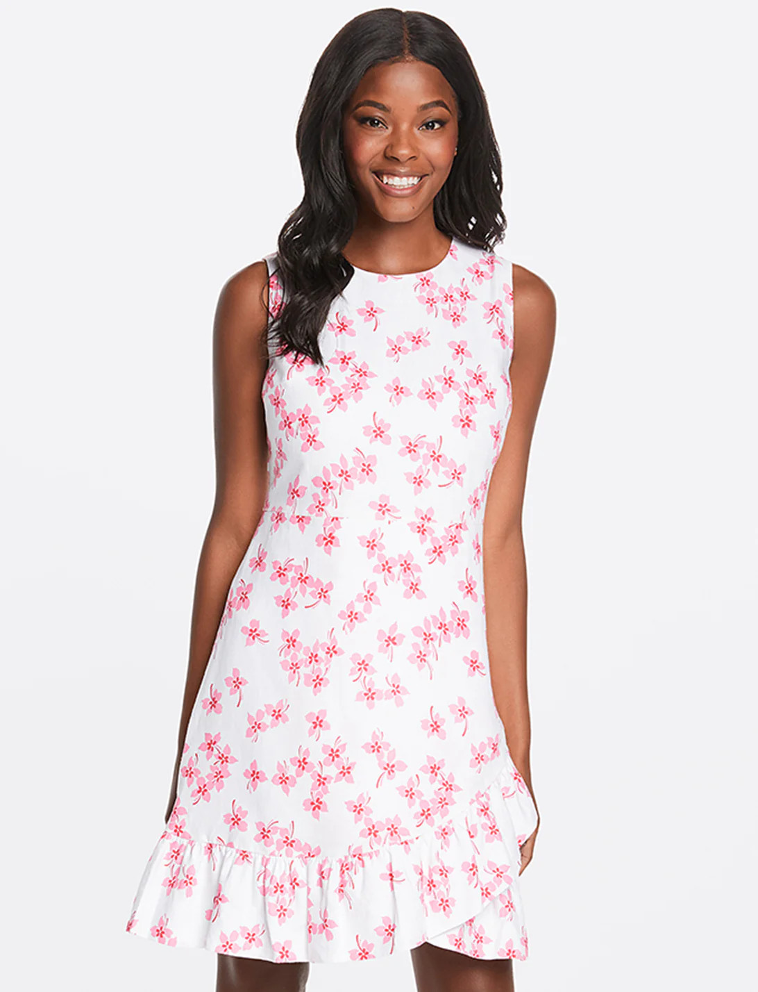 Sleeveless Faux Wrap Dress | Draper James (US)