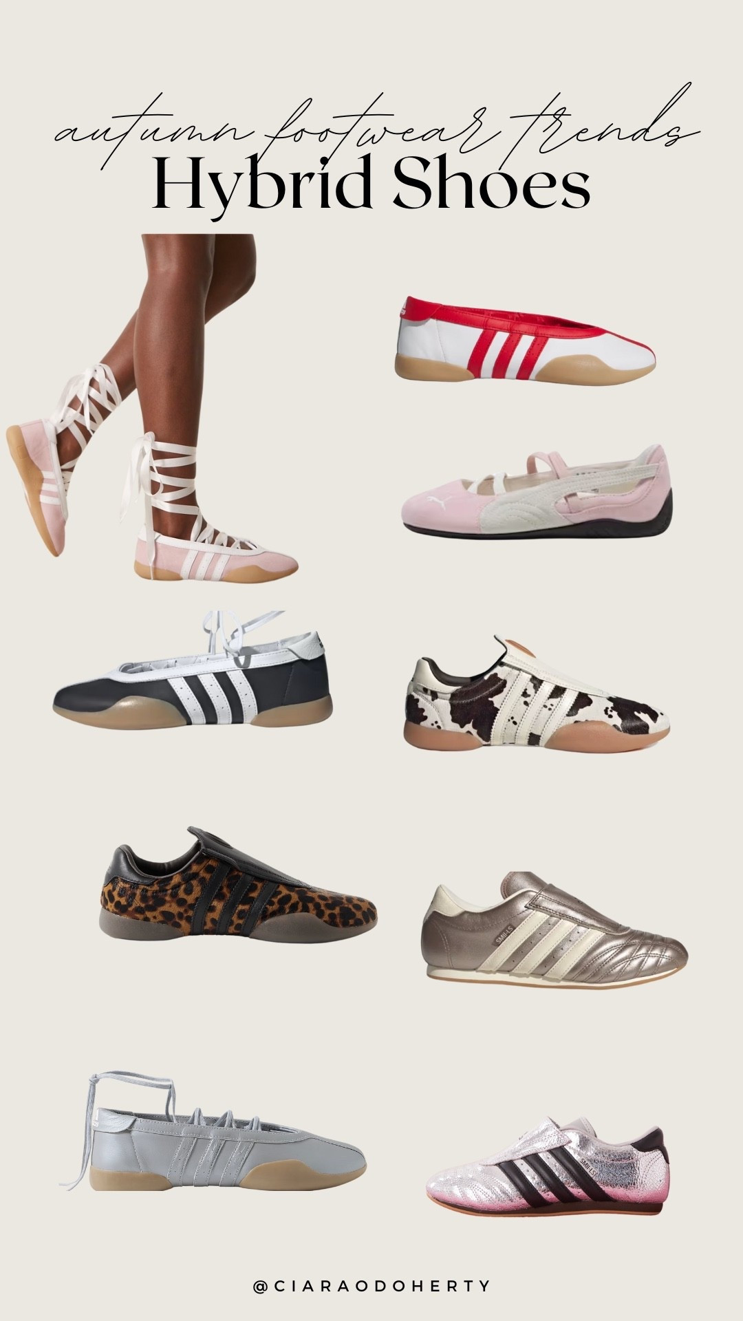Autumn Footwear Trends: the hybrid sneaker 
Puma, ballet core, ballet pump, adidas 

#LTKeurope #LTKautumn #LTKireland