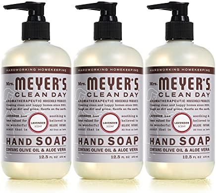 Mrs. Meyer's Hand Soap, Made with Essential Oils, Biodegradable Formula, Lavender, 12.5 fl. oz - ... | Amazon (US)