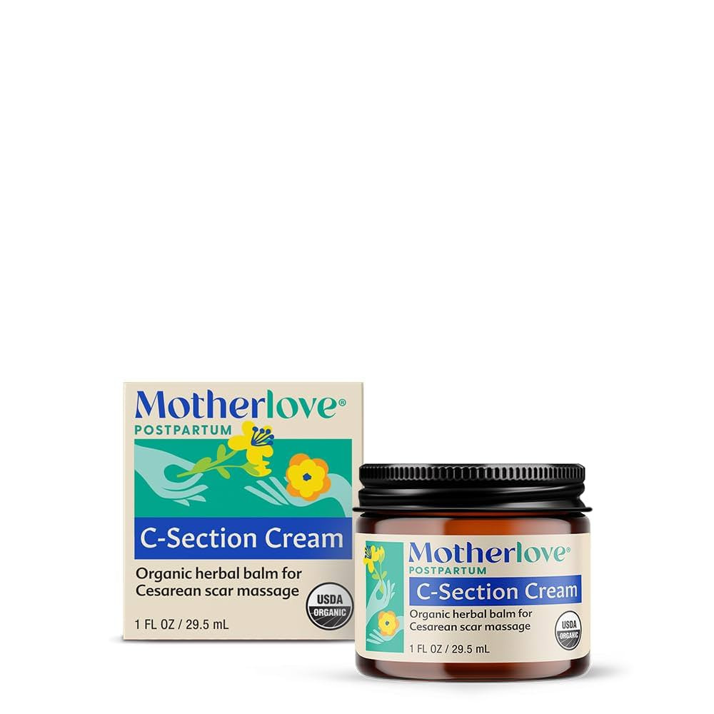 Motherlove C-Section Cream (1oz) Organic Herbal Nourishing Scar Cream—Soothes Discomfort While ... | Amazon (US)
