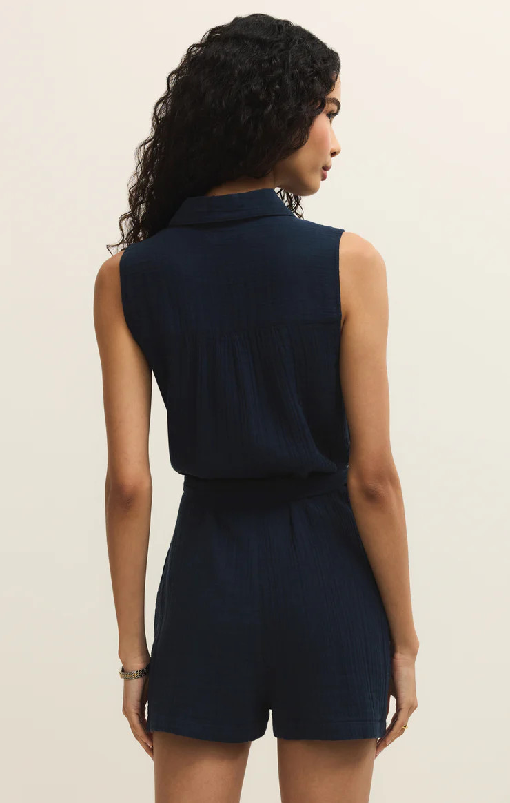 New Light Airy Gauze Romper | Z Supply