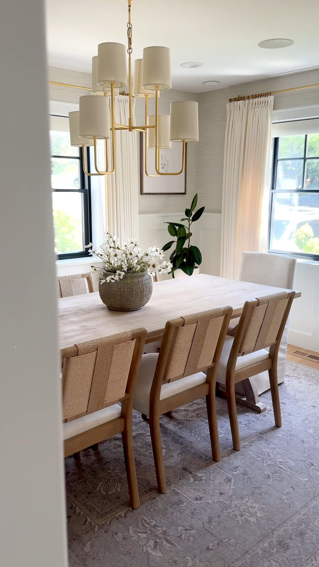 #ad A few simple updates completely transformed the feel of my dining room. This French country-inspired dining table has the warmth and character I was looking for, these woven dining chairs give the look of a much higher-end designer favorite for less, and this textured vase was the perfect finishing touch. I love that Wayfair makes it easy to find beautiful, timeless pieces that elevate your home without stretching your budget. If you've been thinking about giving your dining space a refresh, these are definitely worth a look. @wayfair #Wayfair #WayfairPartner

#LTKHome #LTKSaleAlert #LTKSeasonal