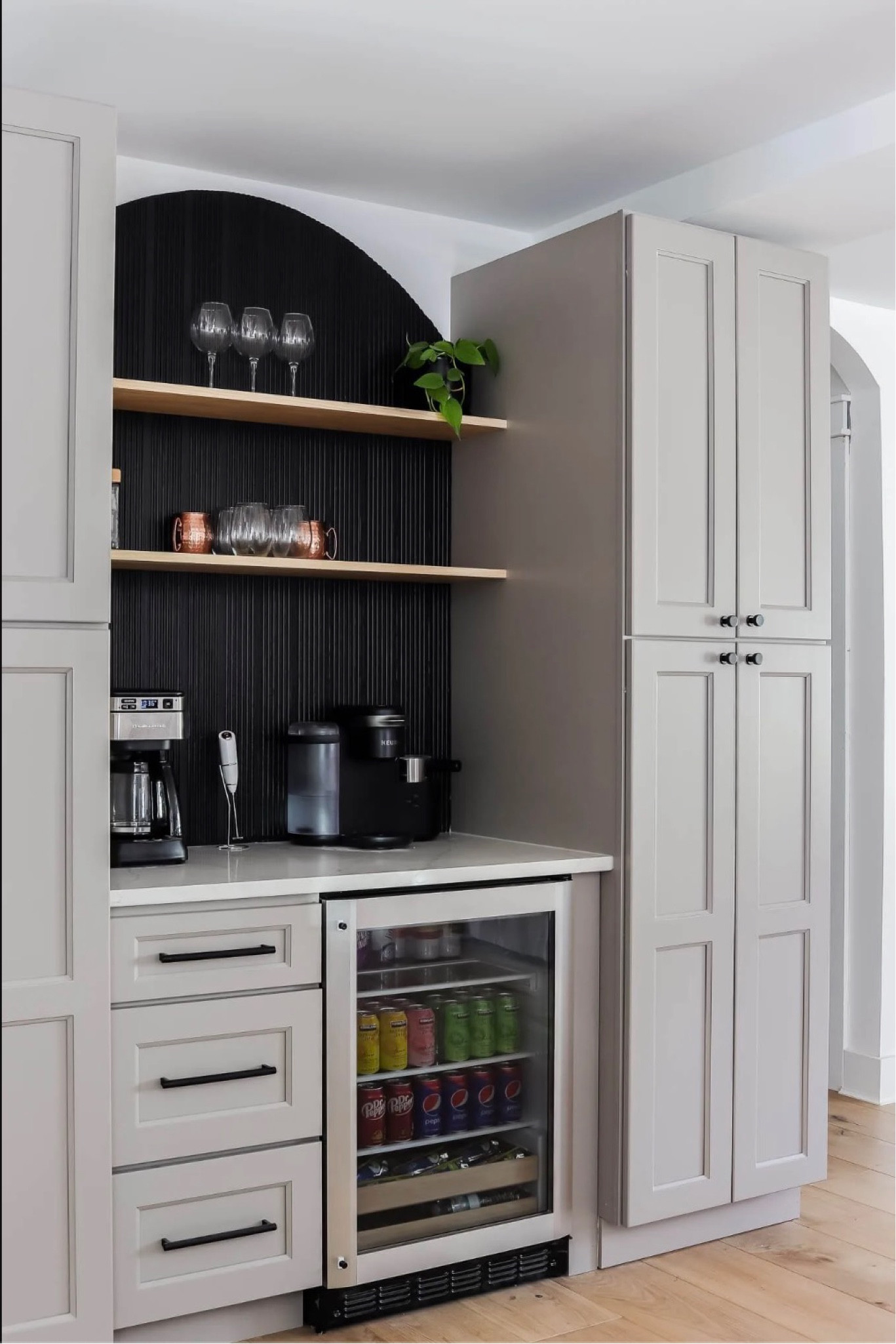 My favorite medical professional is Dr. Pepper. But also this arched wall in our kitchen is schmexy too

Accent wall, accent wall ideas, arched accent wall, kitchen remodel, kitchen renovation

#LTKhome