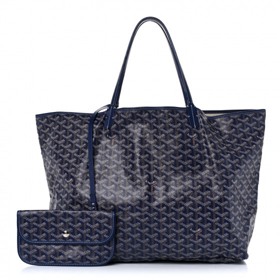 GOYARD Goyardine Saint Louis GM Navy | Fashionphile