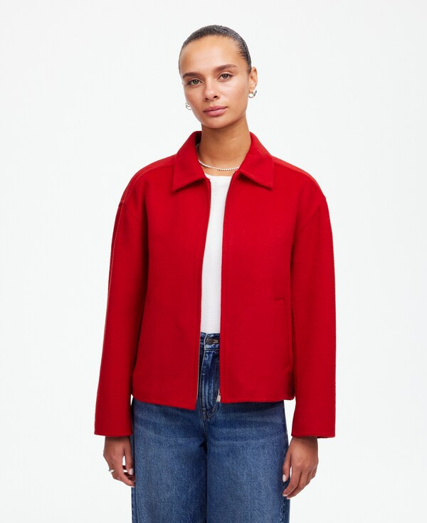 Double-Faced Rounded-Sleeve Jacket | Madewell