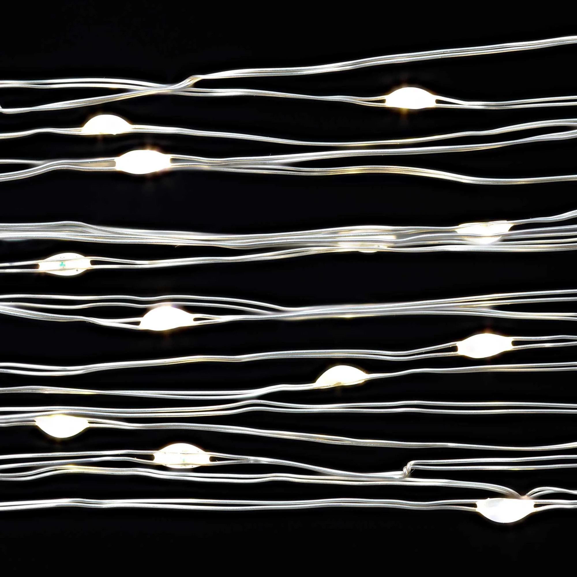 Mainstays Battery-Operated Indoor 50-Count LED Warm White Wire Lights, with 8 Lighting Modes, 4.5... | Walmart (US)
