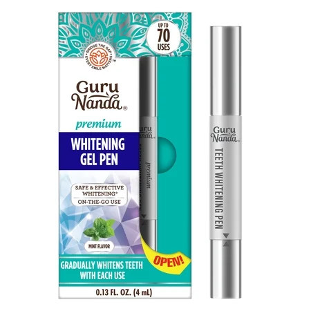 GuruNanda Premium Whitening Gel Pen - 70 Uses - Mint Flavor - 4mL | Walmart (US)