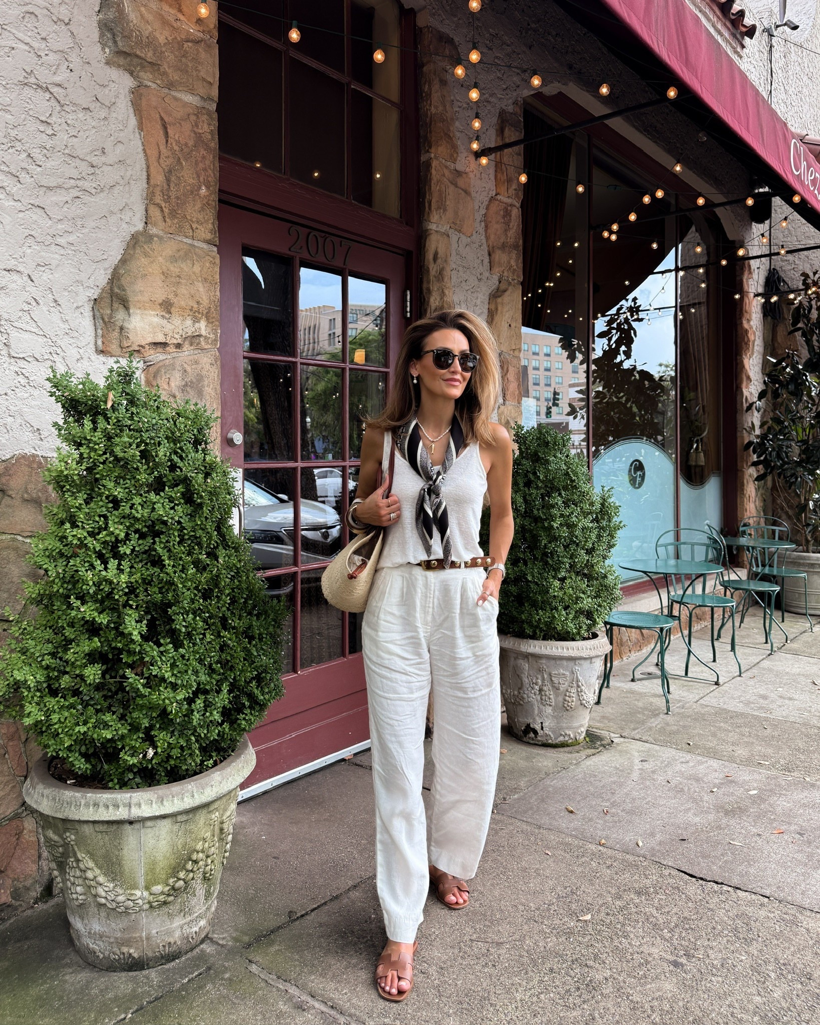 Timeless resort wear: effortless linen and a chic triangle scarf🤍

Effortless summer outfit, great for travel, brunch, or sight seeing!

#LTKootd #LTKHoliday #LTKTravel